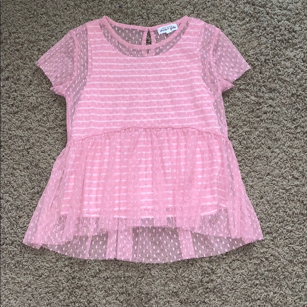 Girls layered shirt